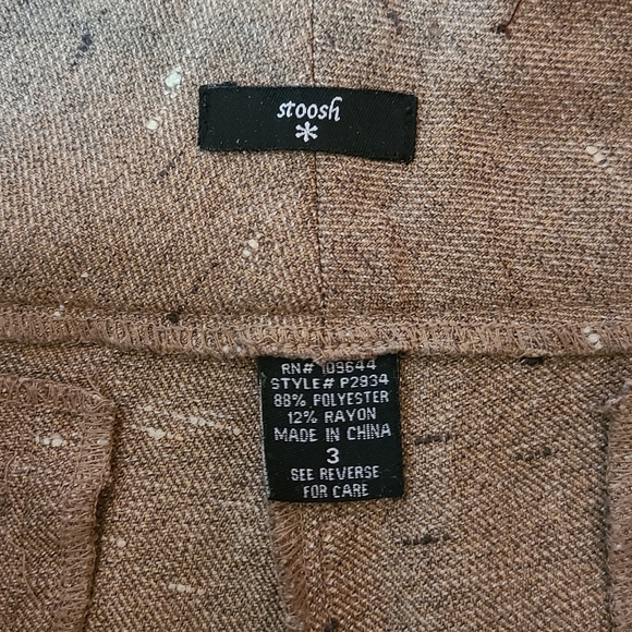 Stoosh vtg Brown Tweed Bell Bottoms - 3 / 4 - Picture 3 of 8